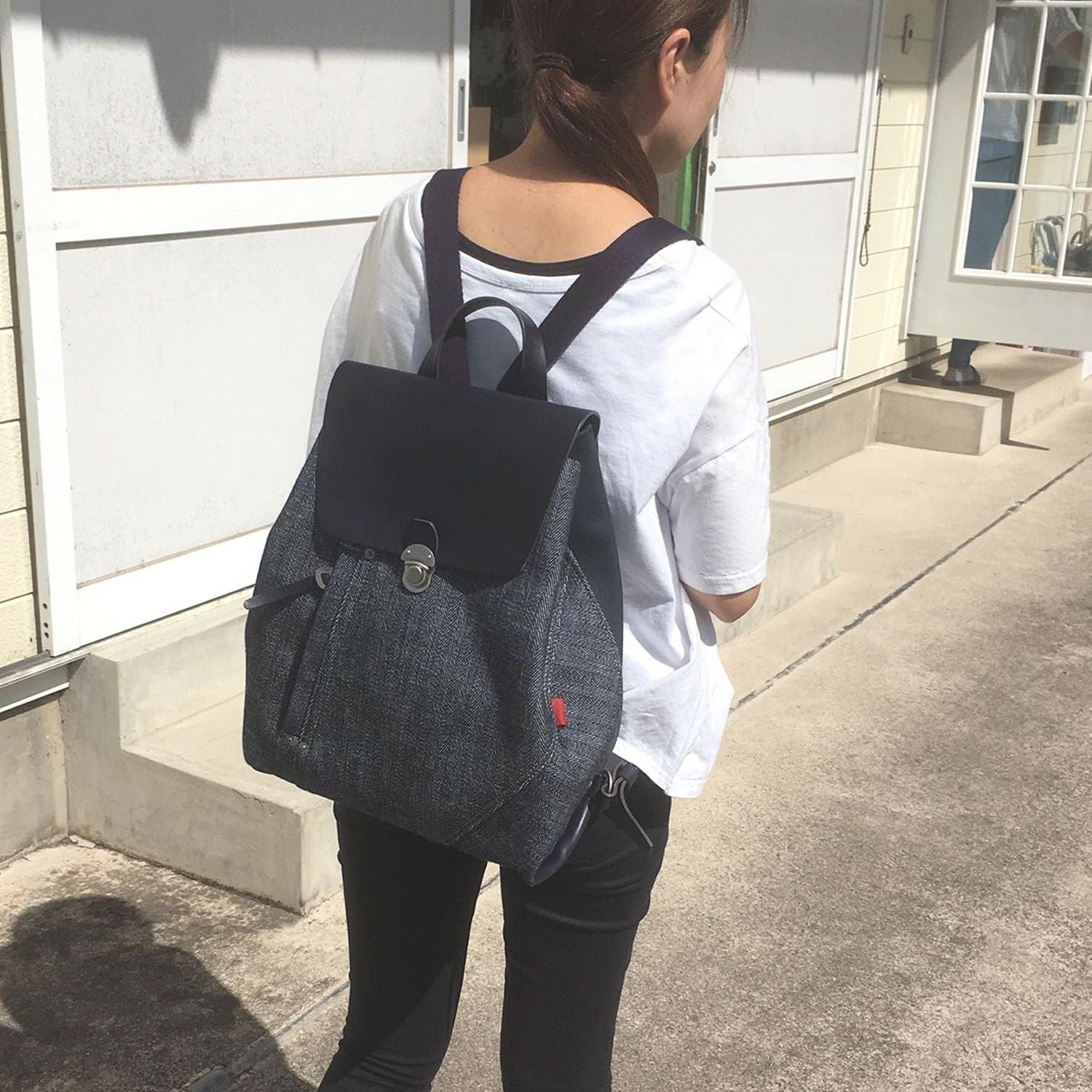 井原ヘリンボーンデニム リュック | 豊岡鞄公式オンラインストア