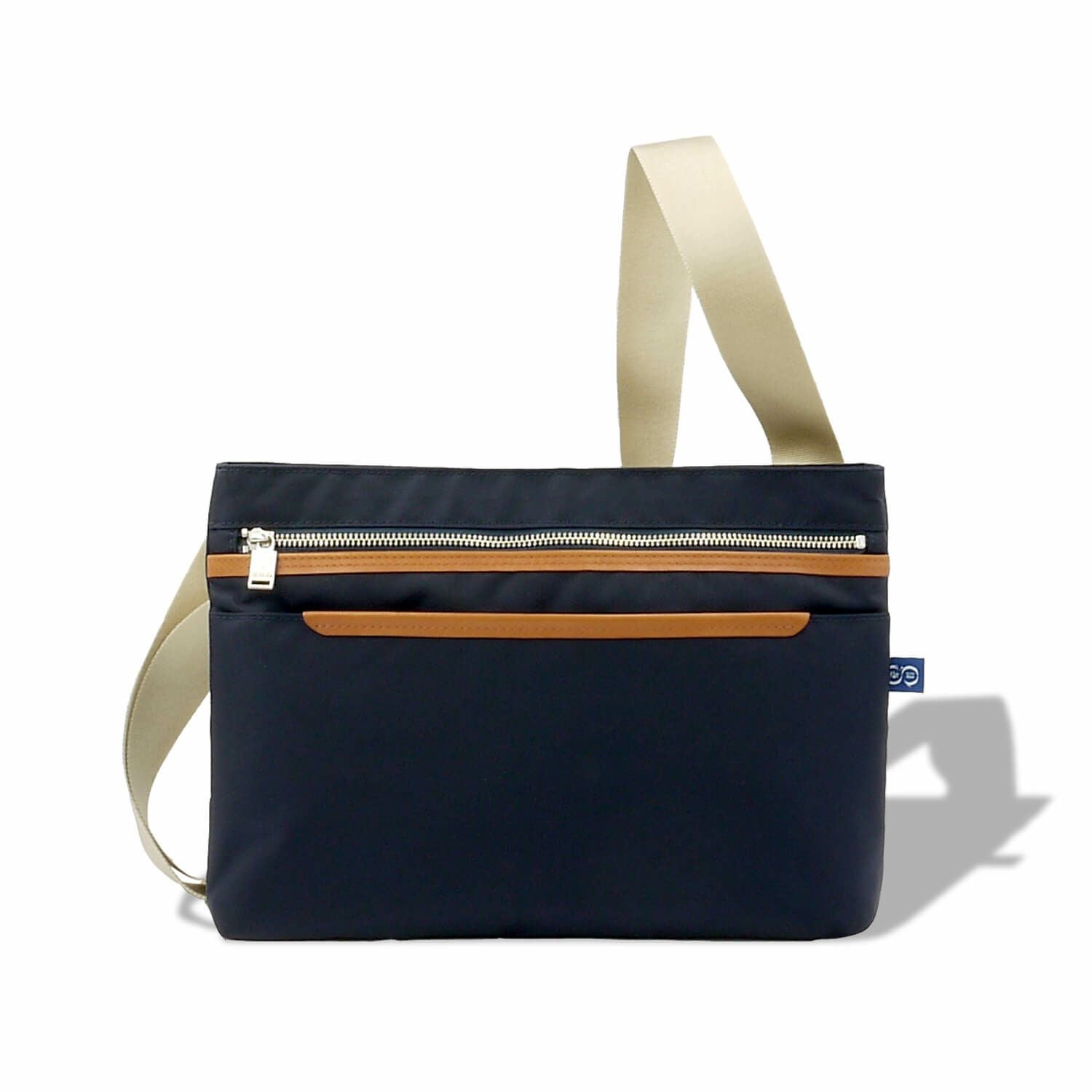 豊岡鞄 Artisan ショルダーバッグ レザーフラップポシェット ネイビー系 豊岡鞄 ショルダーバッグ レザーフラップポシェット ネイビー系