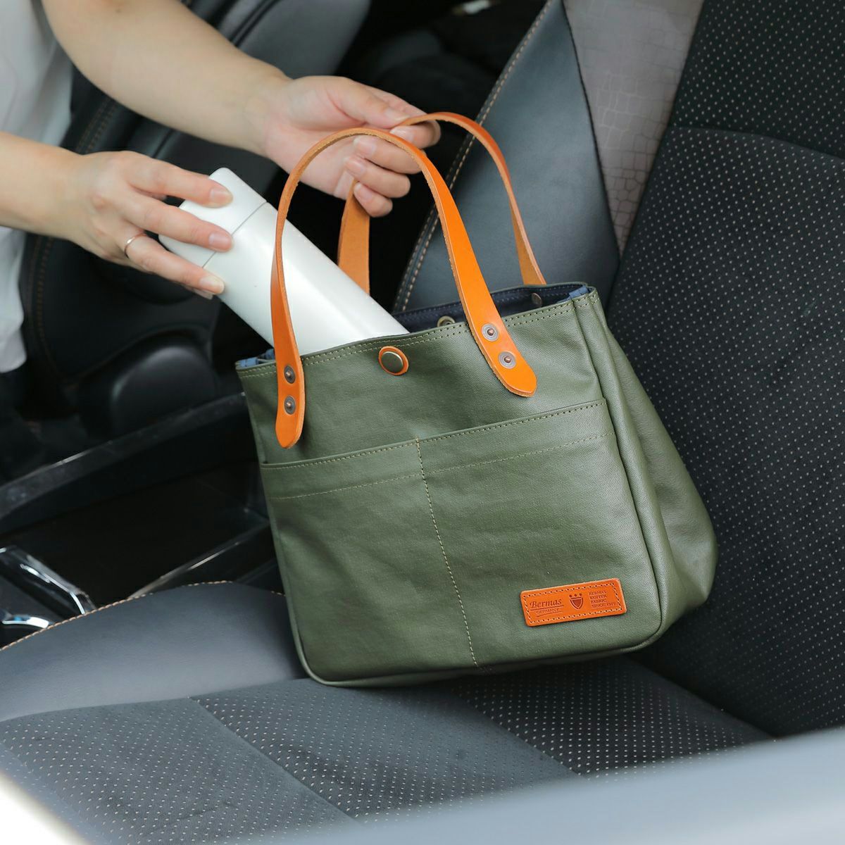 【未使用】BERMAS バーマス 豊岡鞄 コミュート トートバッグ カーキ BERMAS COMMUTE ドライビングトート | 豊岡鞄公式オンラインストア