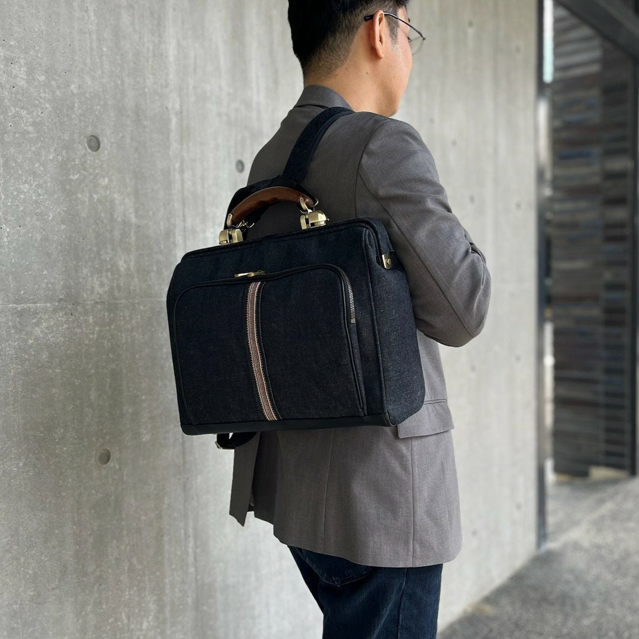 井原デニム ダレスバッグ | 豊岡鞄公式オンラインストア - Artisan