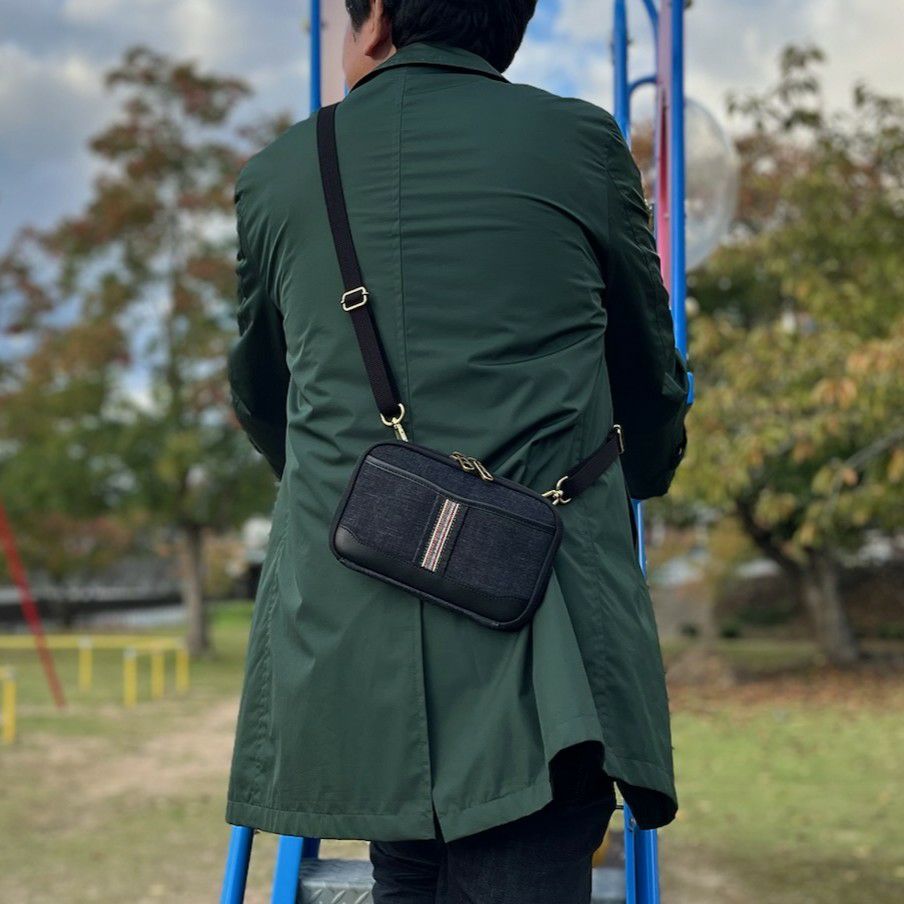井原デニム ウォレットポーチ | 豊岡鞄公式オンラインストア - Artisan