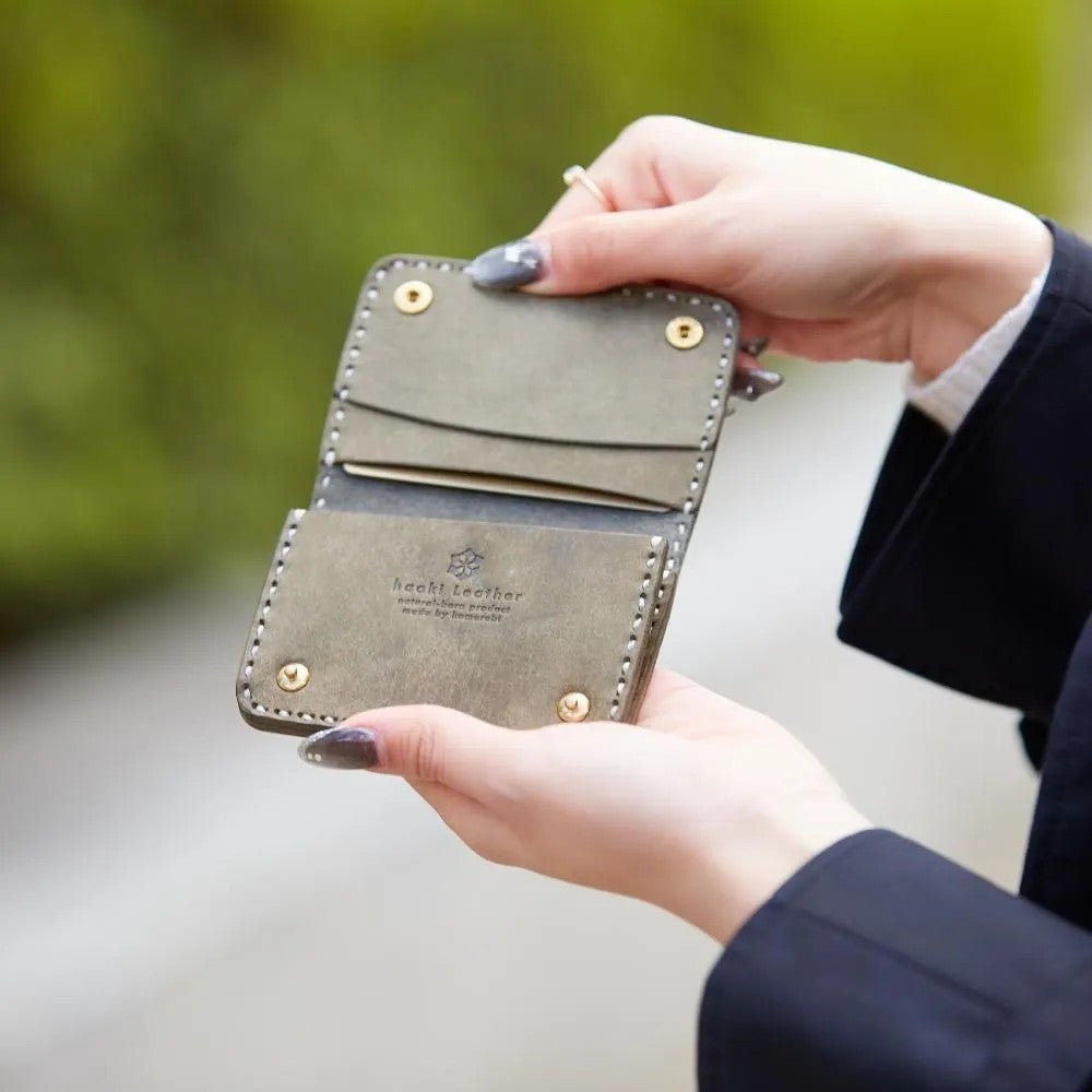 haaki Leather Veined Wave Coin Purse | 豊岡鞄公式オンラインストア
